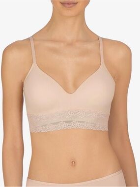 Natori Womens Lace Bliss Perfection Contour Soft Cup Wireless Bra 32DDD